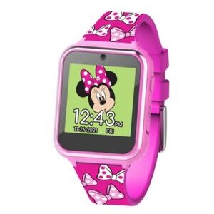 NWT Minnie Mouse Kid's Touch Screen Pink Silicone Strap Smart Watch